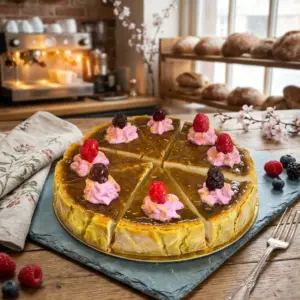 Gâteau au fromage avec produits laitiers